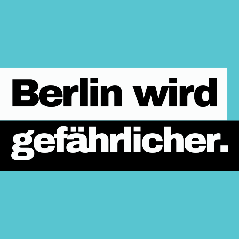 CDU Berlin Radwege Kampagnenmotiv zur CDU Berlin mit Kritik an Radwegen, Verkehrssicherheit und fehlendem Schutz für den Radverkehr