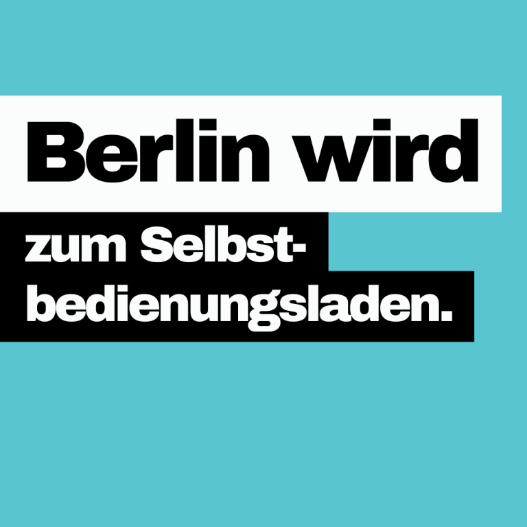 CDU Berlin Fördergeldaffäre Kampagnenmotiv zur CDU Berlin und der Fördergeldaffäre rund um den Umgang mit öffentlichen Mitteln in Berlin