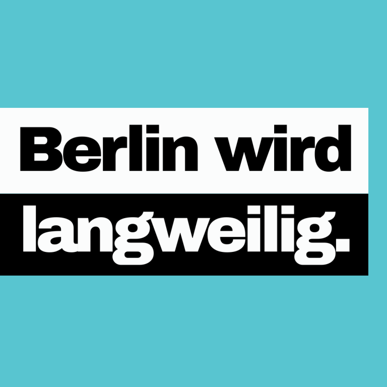 CDU Berlin Clubkultur Kampagnenmotiv zur CDU Berlin mit Kritik an Kulturpolitik, Clubkultur und fehlender Unterstützung für kreative Räume