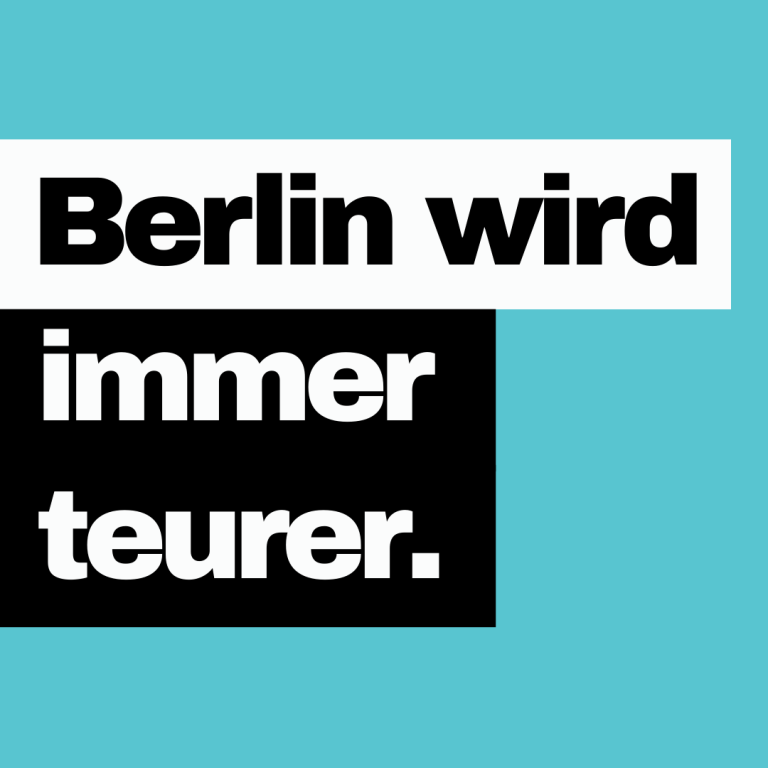 CDU Berlin Mietenpolitik Politisches Motiv zu steigenden Mieten in Berlin und zum Einsatz für bezahlbares Wohnen durch ein Mietengesetz